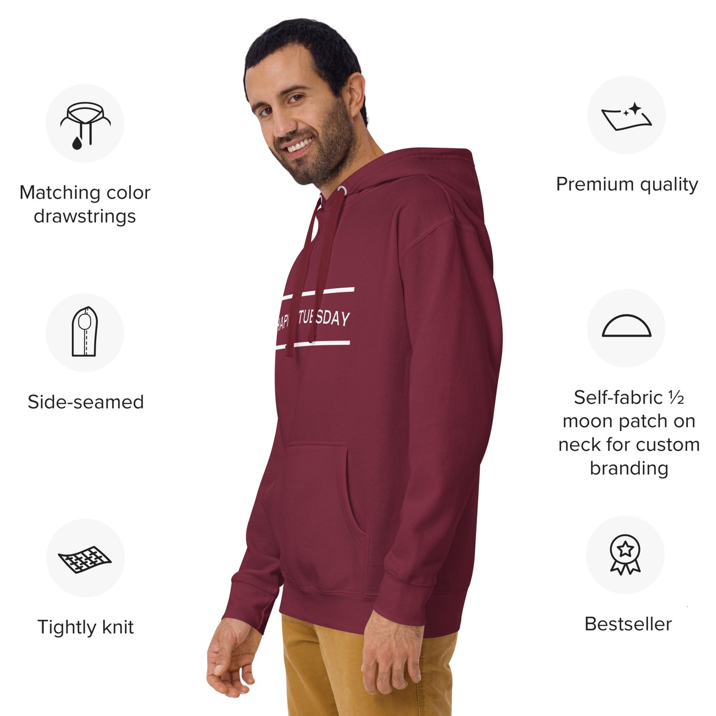 Happy Tuesday Unisex Hoodie